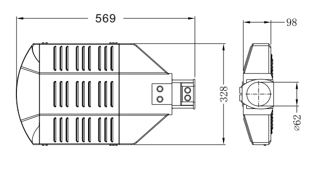 Ο φωτεινός σηματοδότης εθνικών οδών φωτεινών σηματοδοτών των μορφωματικών οδηγήσεων IP66 200w οδήγησε την αντικατάσταση υπάρχων 70-400 Watt HPS/MH των συσκευών φωτισμού