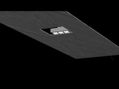 150w High Bright IP65 Exlposion Proof Ceiling Installation LED Canopy Light For Gas Station